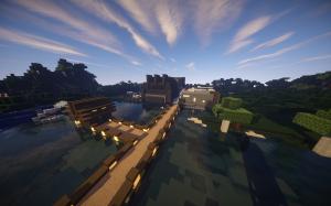 Herunterladen Modern Waterfront Home zum Minecraft 1.8